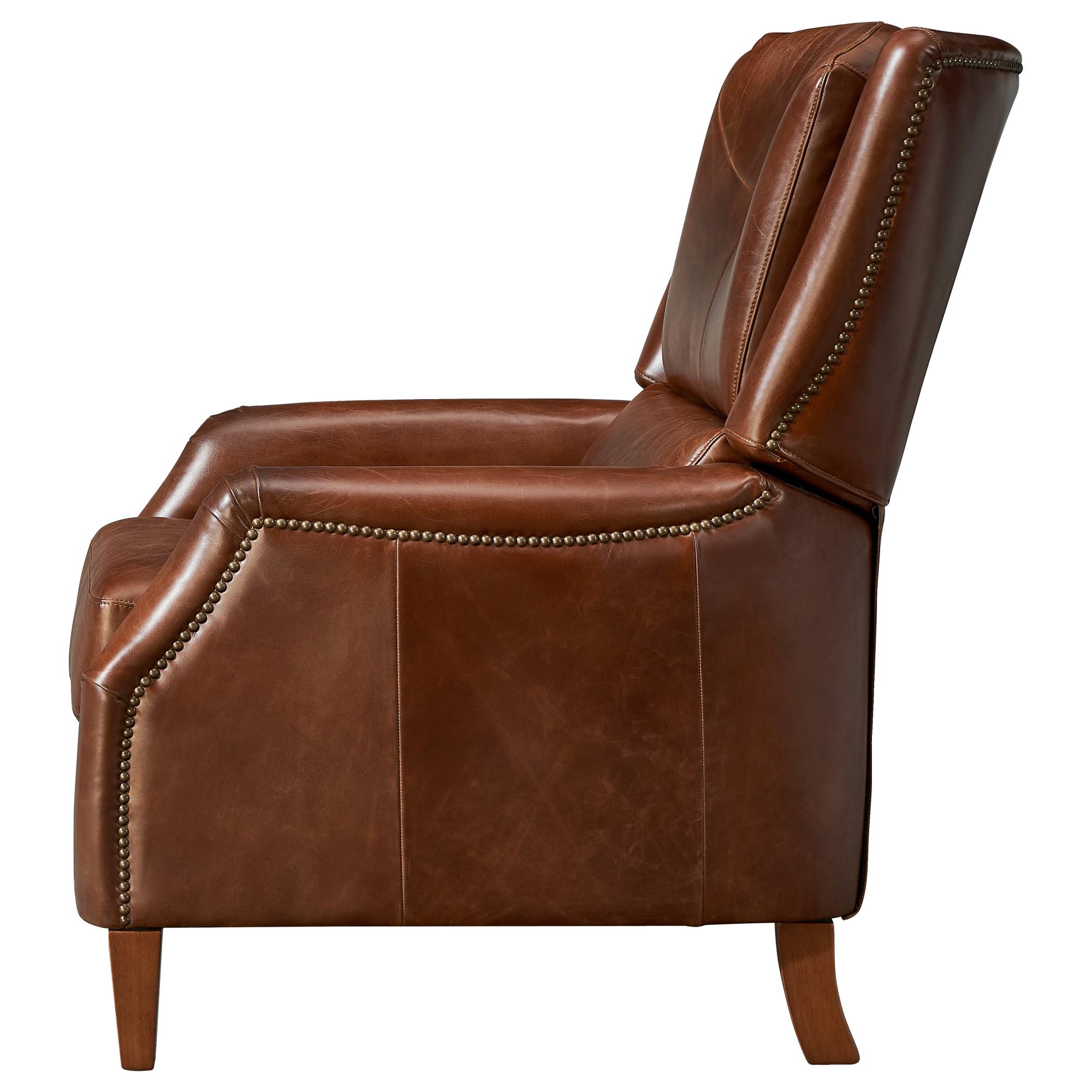Adeline Recliner Leather, Vintage Whiskey