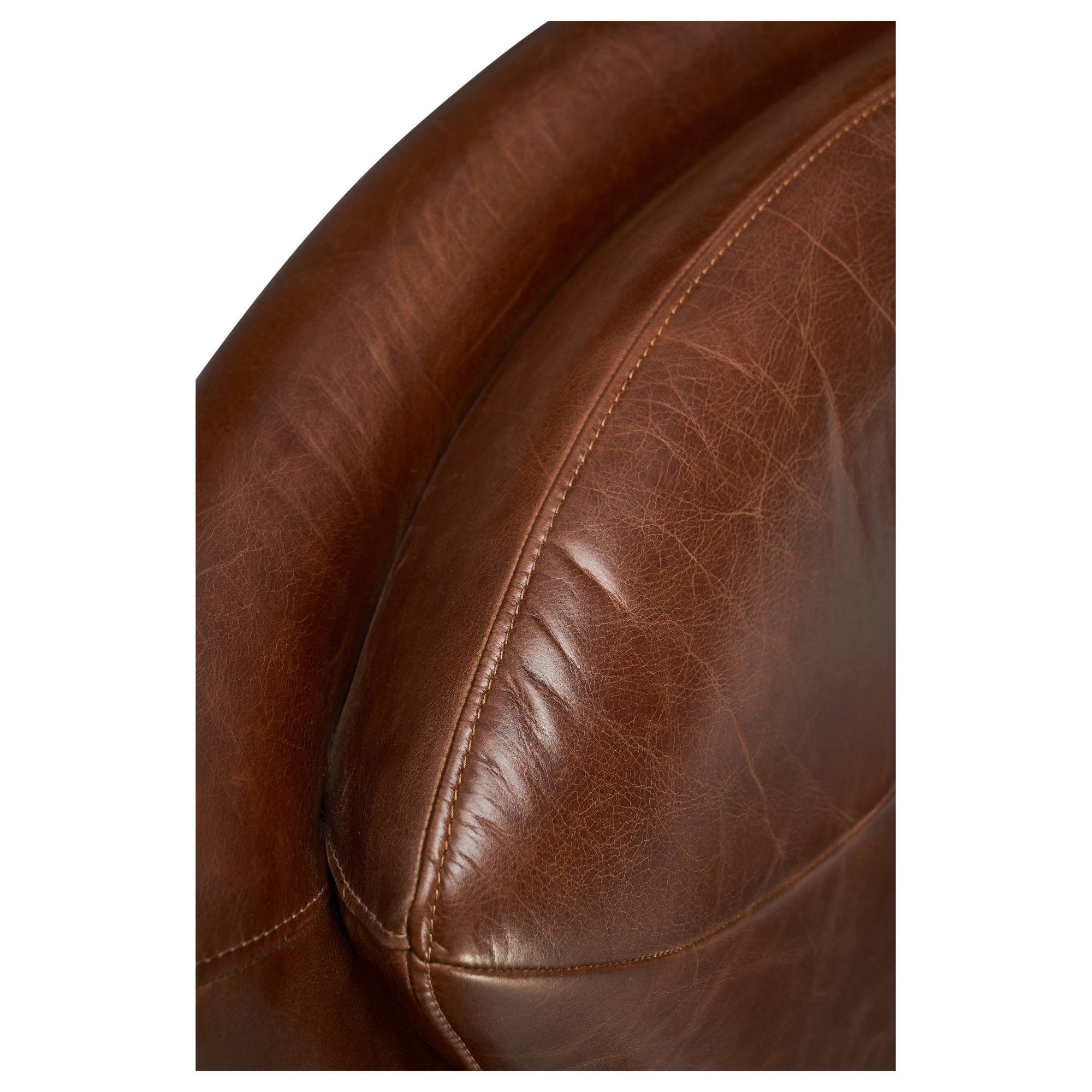 Adeline Recliner Leather, Vintage Whiskey