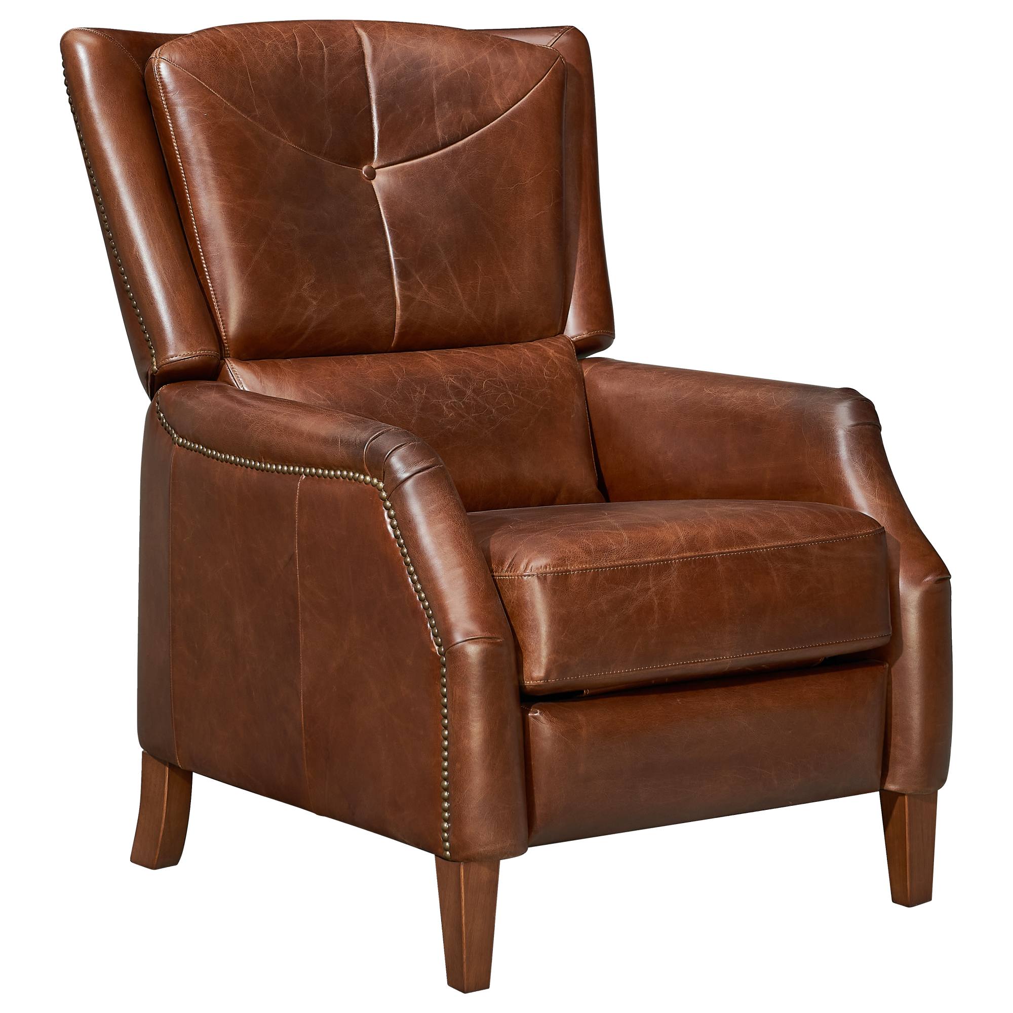 Adeline Recliner Leather, Vintage Whiskey