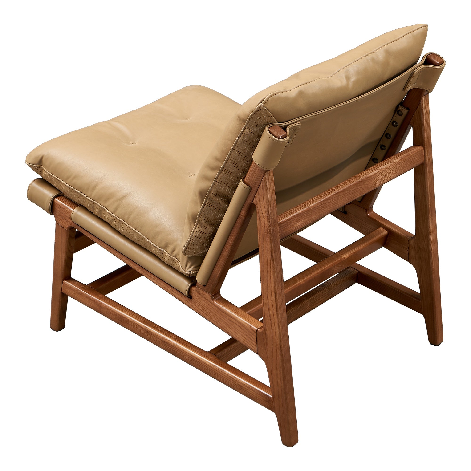 Otley Leather Armchair, Oatmeal