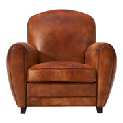 Henri Leather Armchair, Cognac