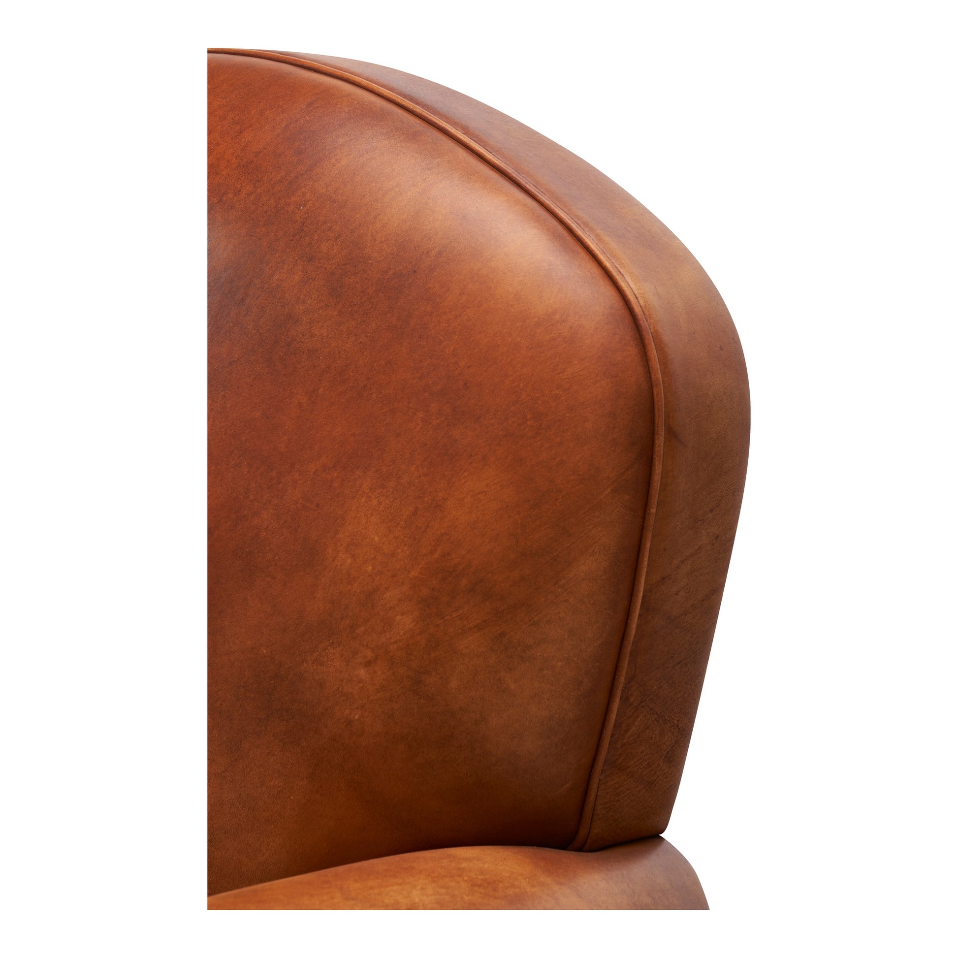 Henri Leather Armchair, Cognac