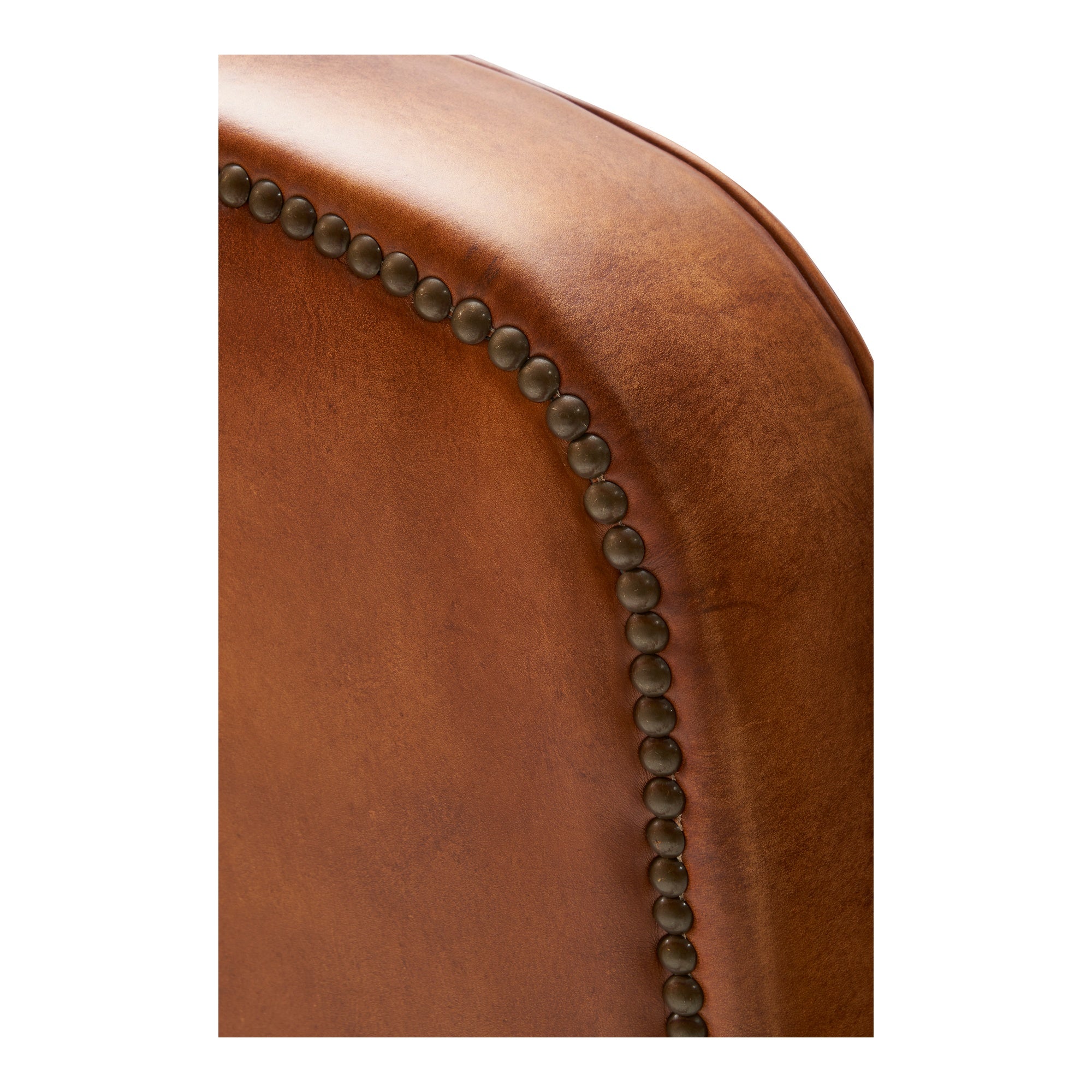 Henri Leather Armchair, Cognac