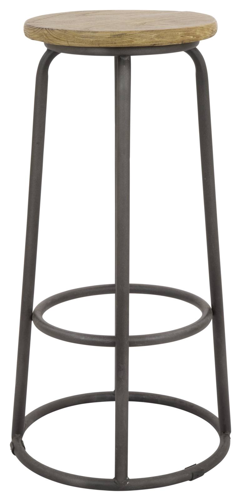 Cagney Recycled Elm Natural Bar Stool