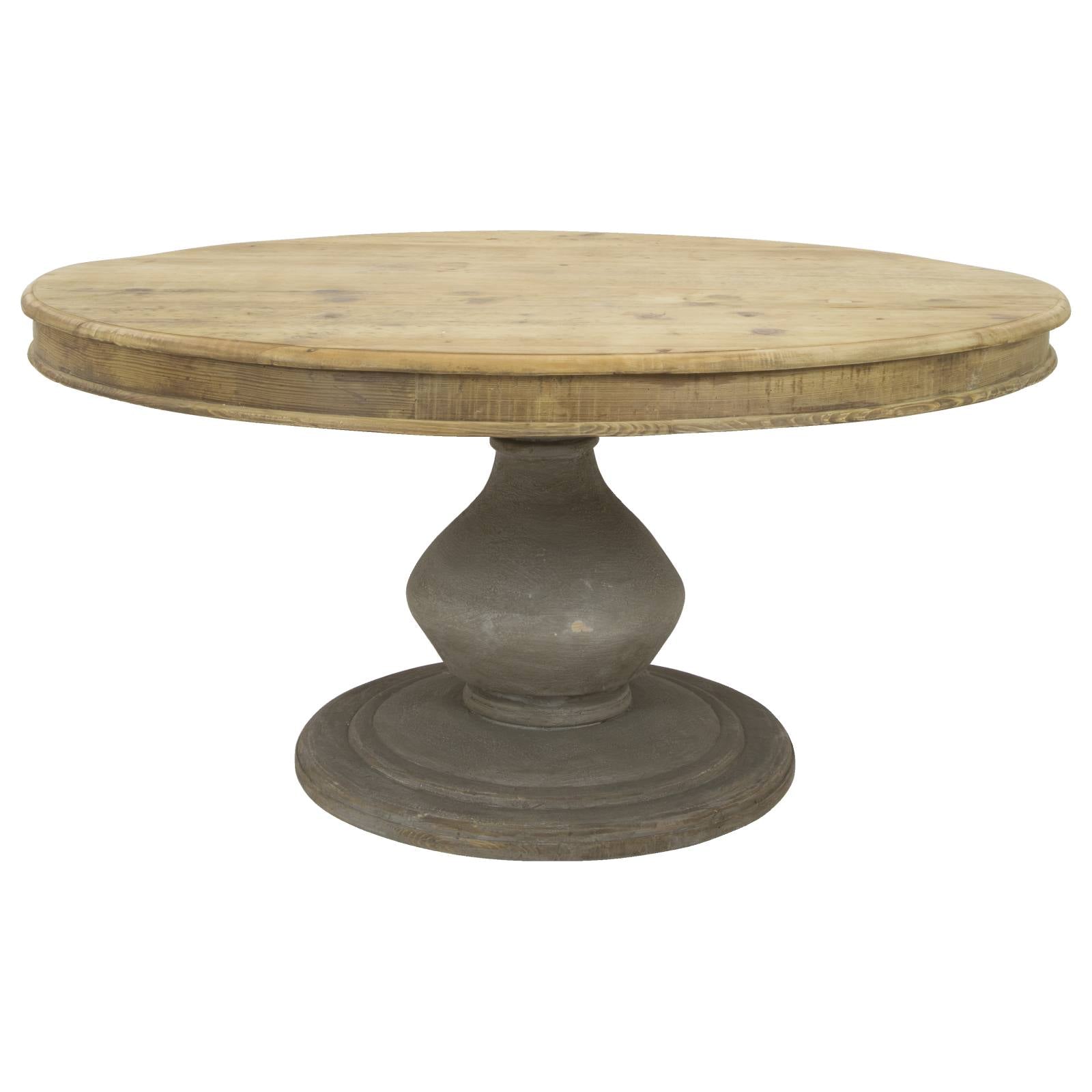 Stratford Round Reclaimed Pine 160 x 78 Natural Pine