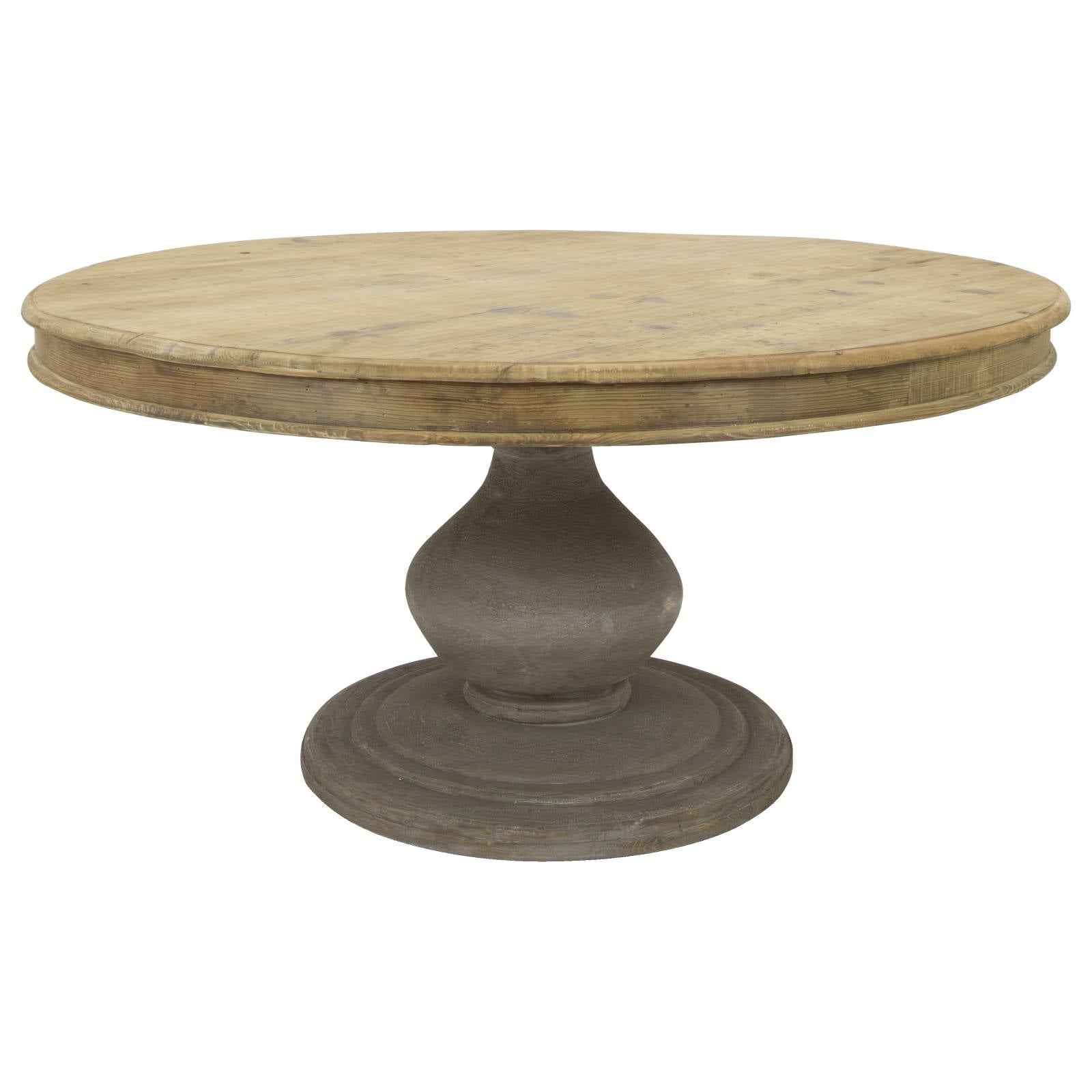 Stratford Round Reclaimed Pine 160 x 78 Natural Pine