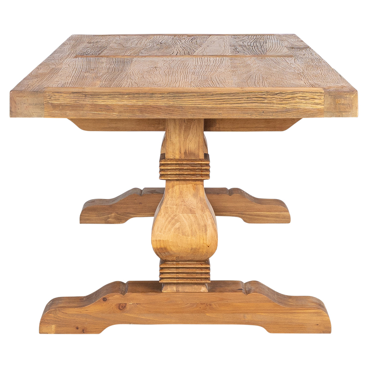 Paxton 240cm Reclaimed Elm Dining Table, Natural