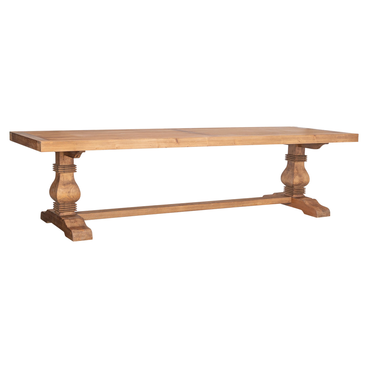 Paxton 300cm Reclaimed Pine Dining Table, Natural