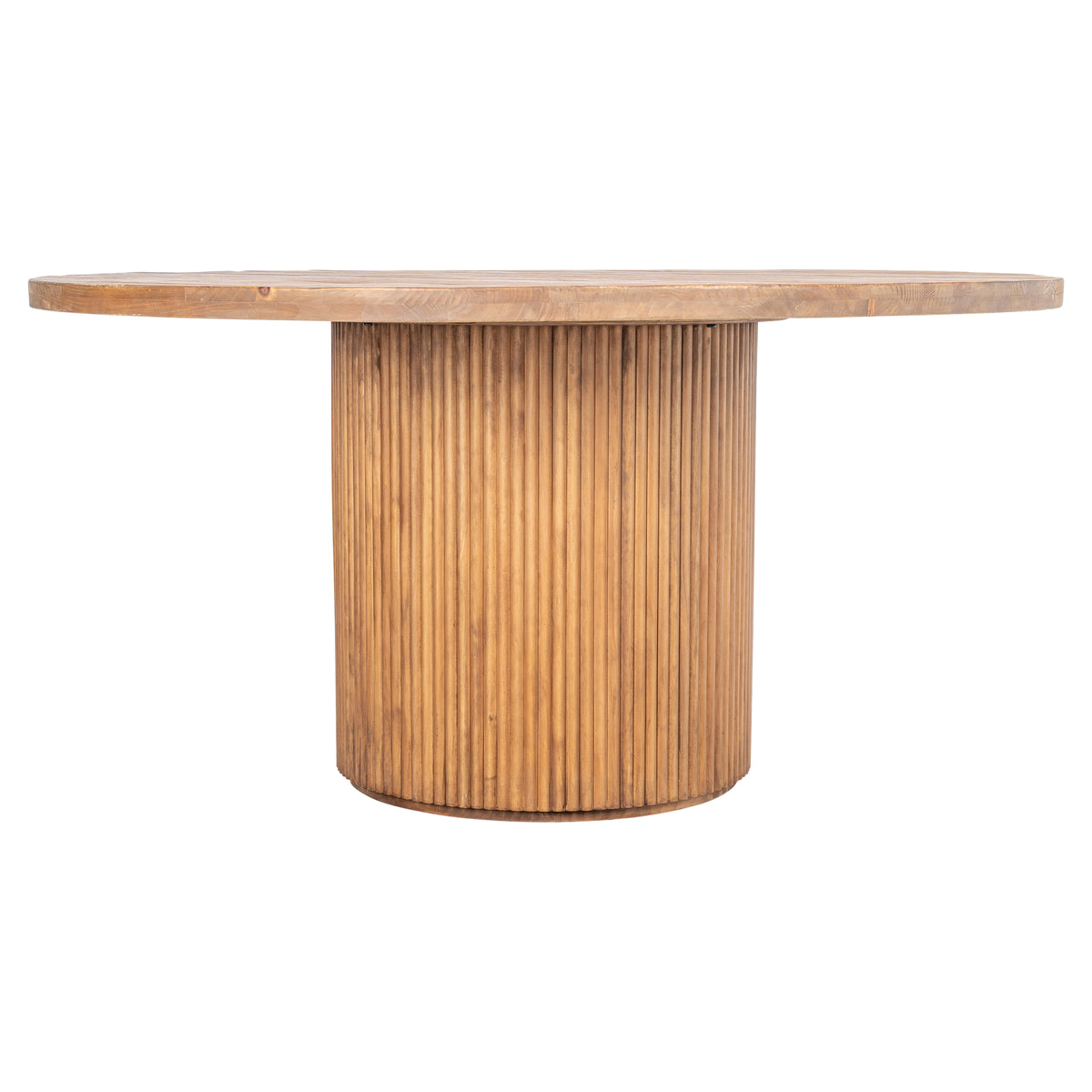 Avalon 152cm Reclaimed Pine Round Dining Table, Natural