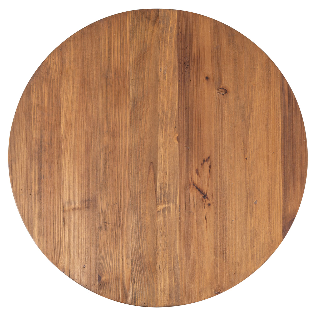 Avalon 80cm Reclaimed Pine Round Coffee Table, Natural