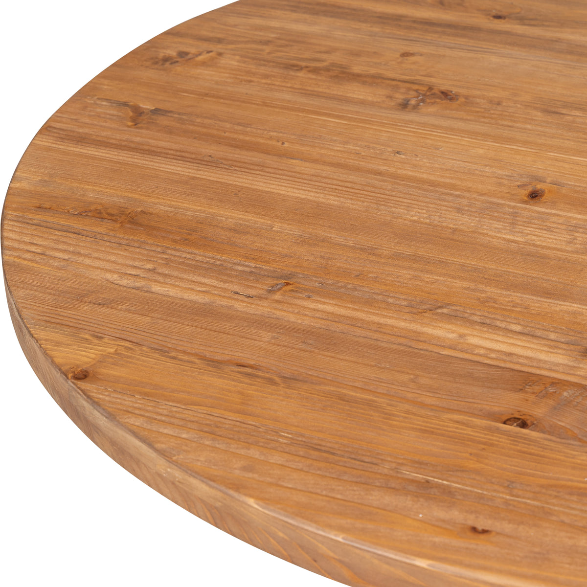 Avalon 127cm Reclaimed Pine Round Coffee Table, Natural