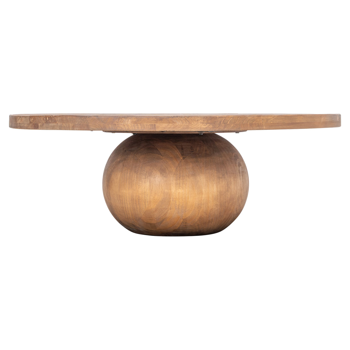 Dover 107cm Reclaimed Pine Round Coffee Table, Natural