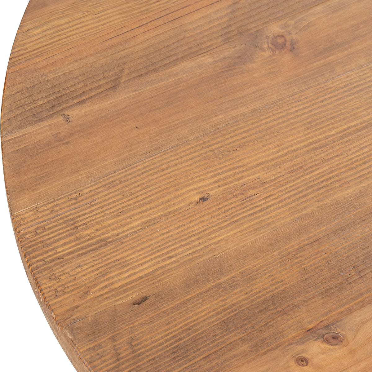 Dover 107cm Reclaimed Pine Round Coffee Table, Natural