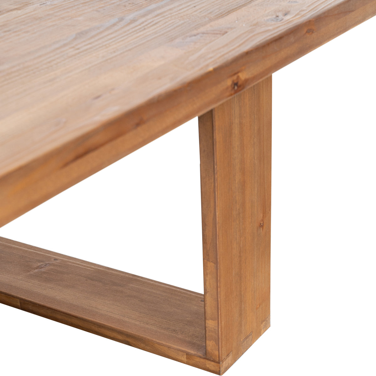 Hudson 130x89cm Reclaimed Pine Rectangle Coffee Table, Natural