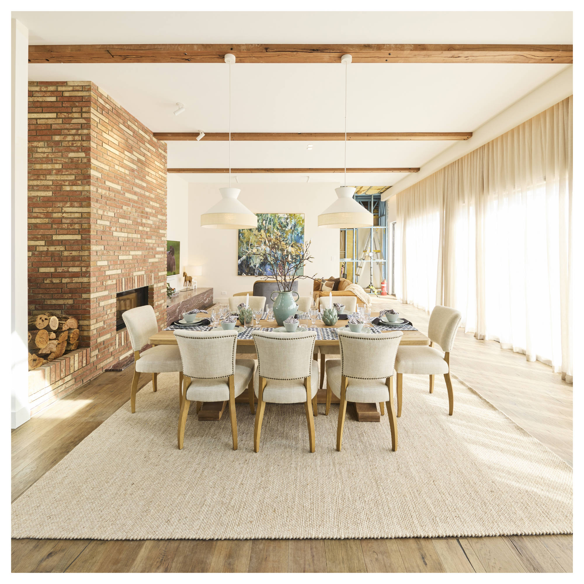 Bassa Oak White Dining Chair