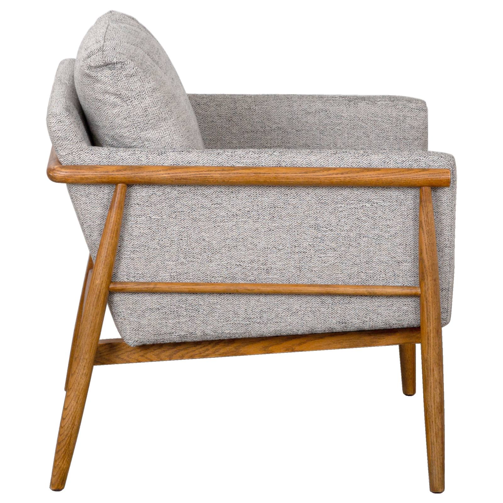 Luine Salt & Pepper Fabric Armchair