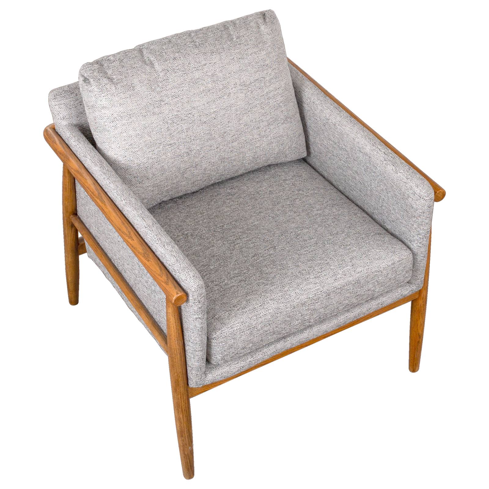 Luine Salt & Pepper Fabric Armchair