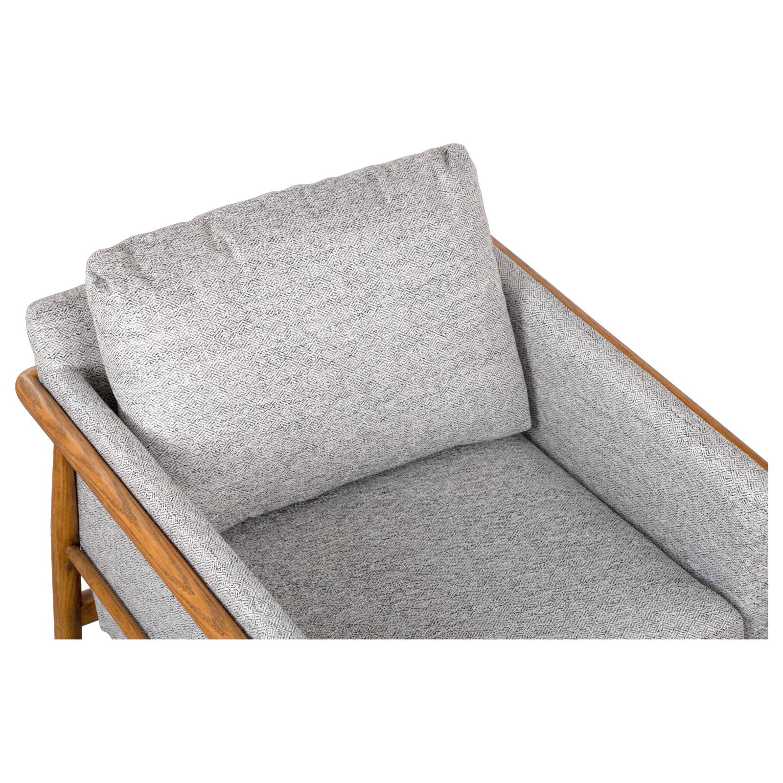 Luine Salt & Pepper Fabric Armchair