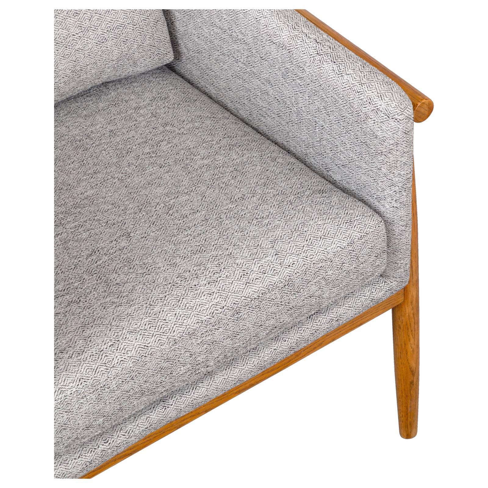 Luine Salt & Pepper Fabric Armchair