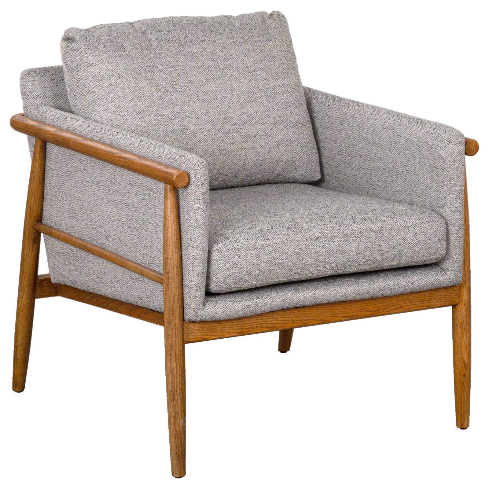 Luine Salt & Pepper Fabric Armchair