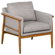 Luine Salt & Pepper Fabric Armchair