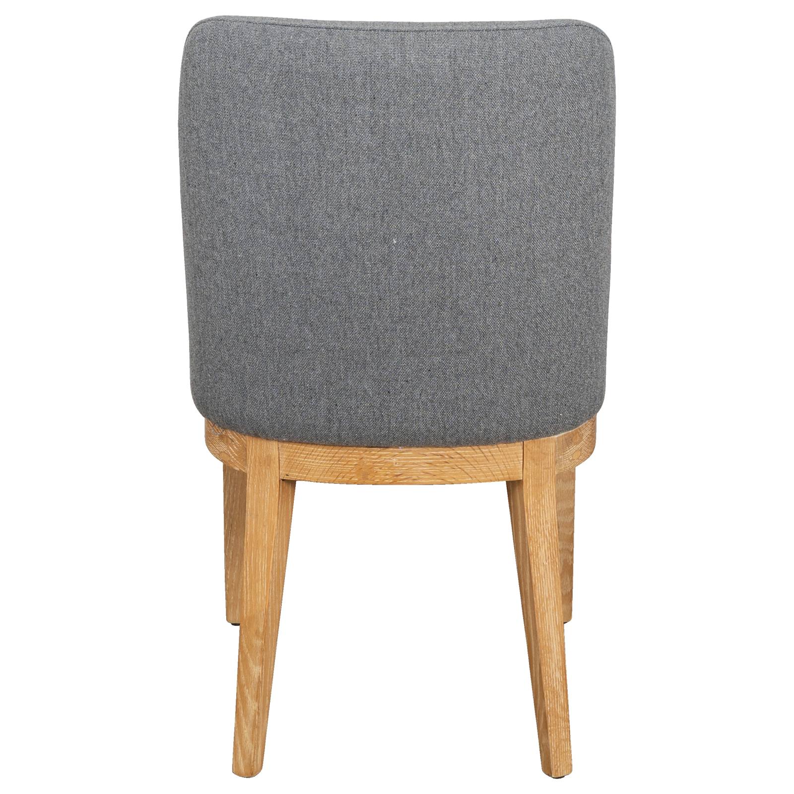 Palma Fabric Dining Chair, Mid Grey