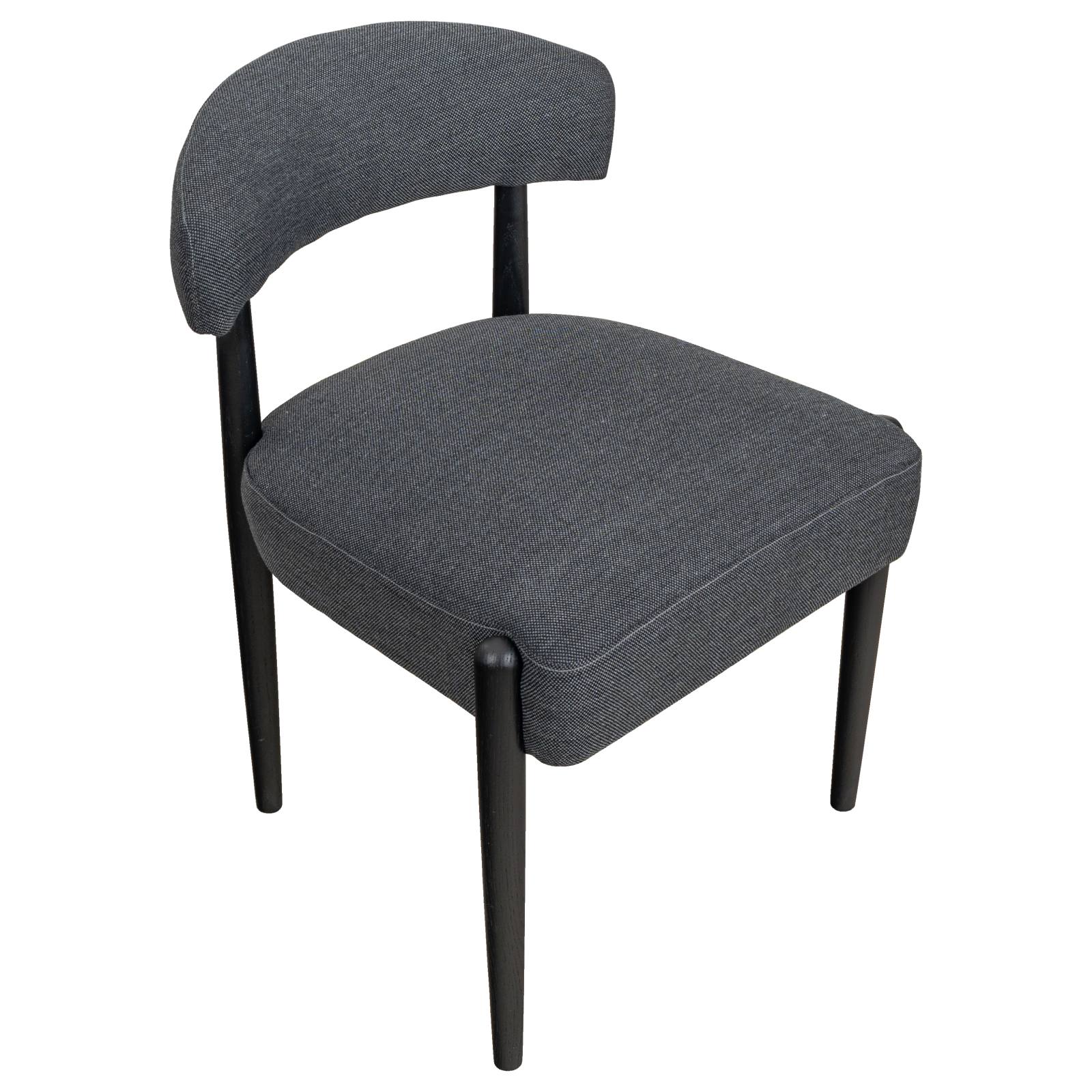 Casal Fabric Dining Chair, Dark Grey