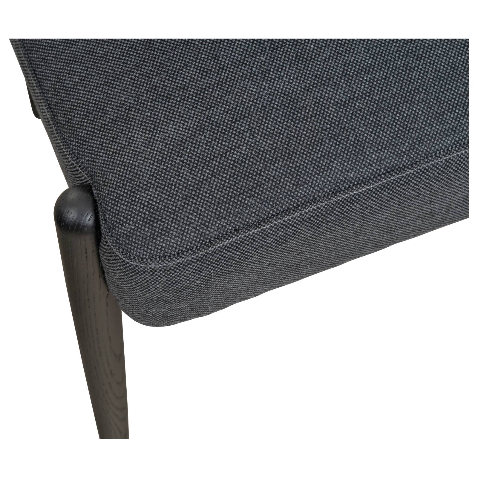 Casal Fabric Dining Chair, Dark Grey