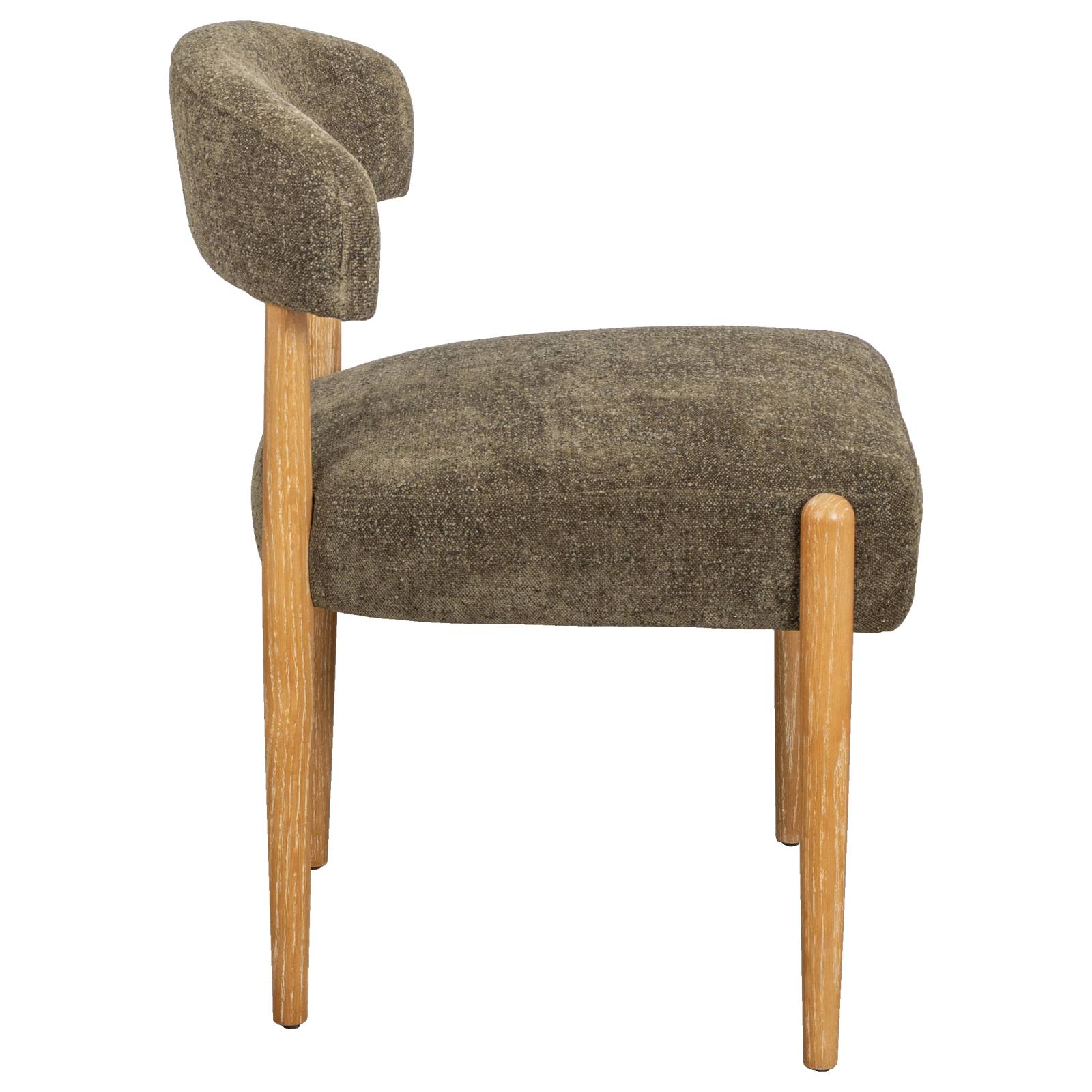 Casal Fabric Dining Chair, Moss Green