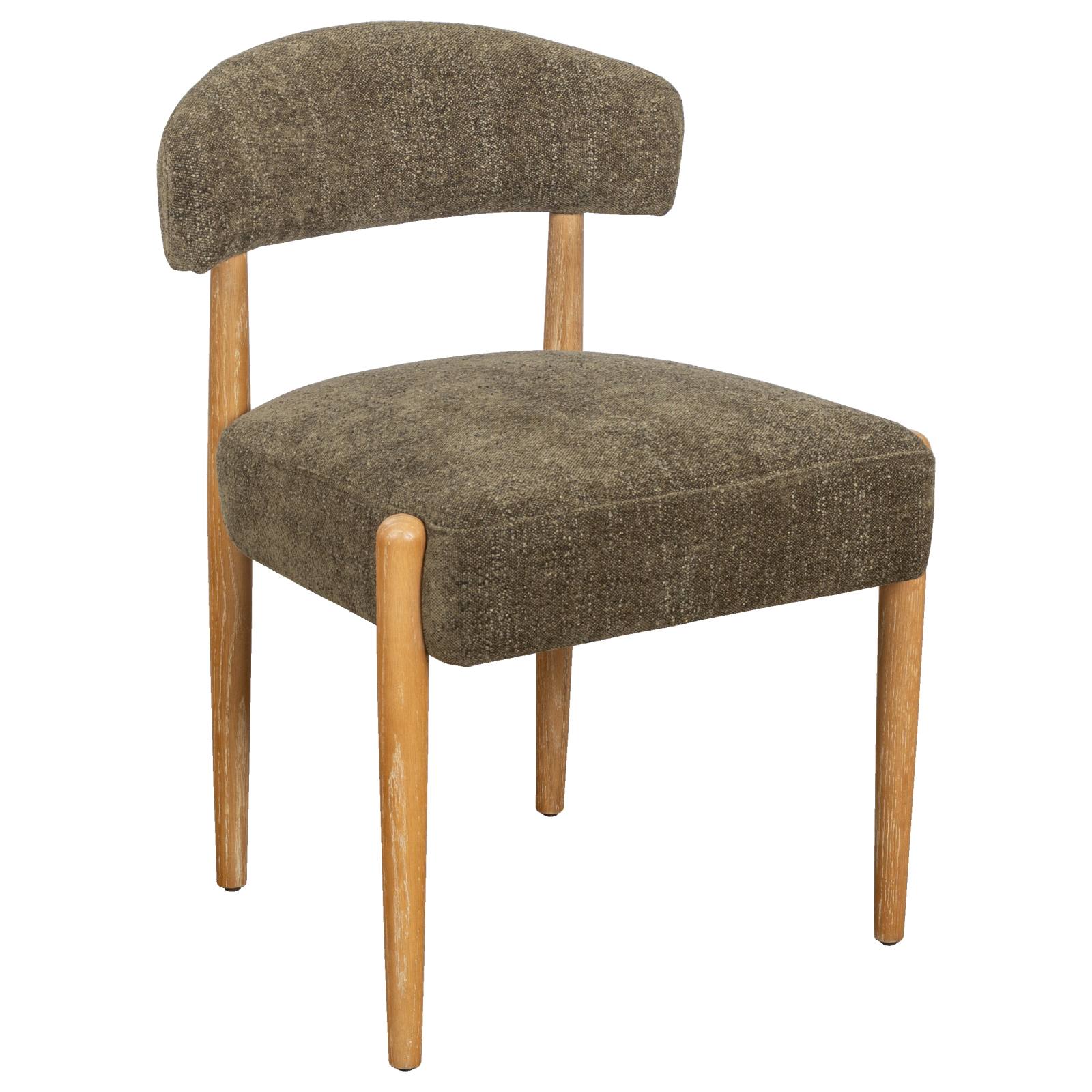 Casal Fabric Dining Chair, Moss Green