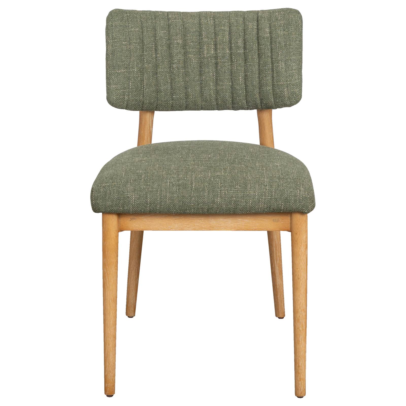 Foset Fabric Dining Chair, Fleck Green