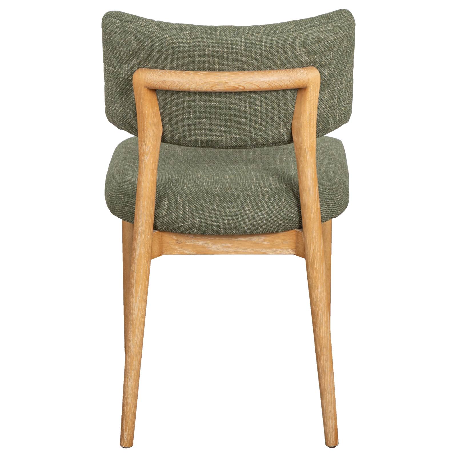 Foset Fabric Dining Chair, Fleck Green