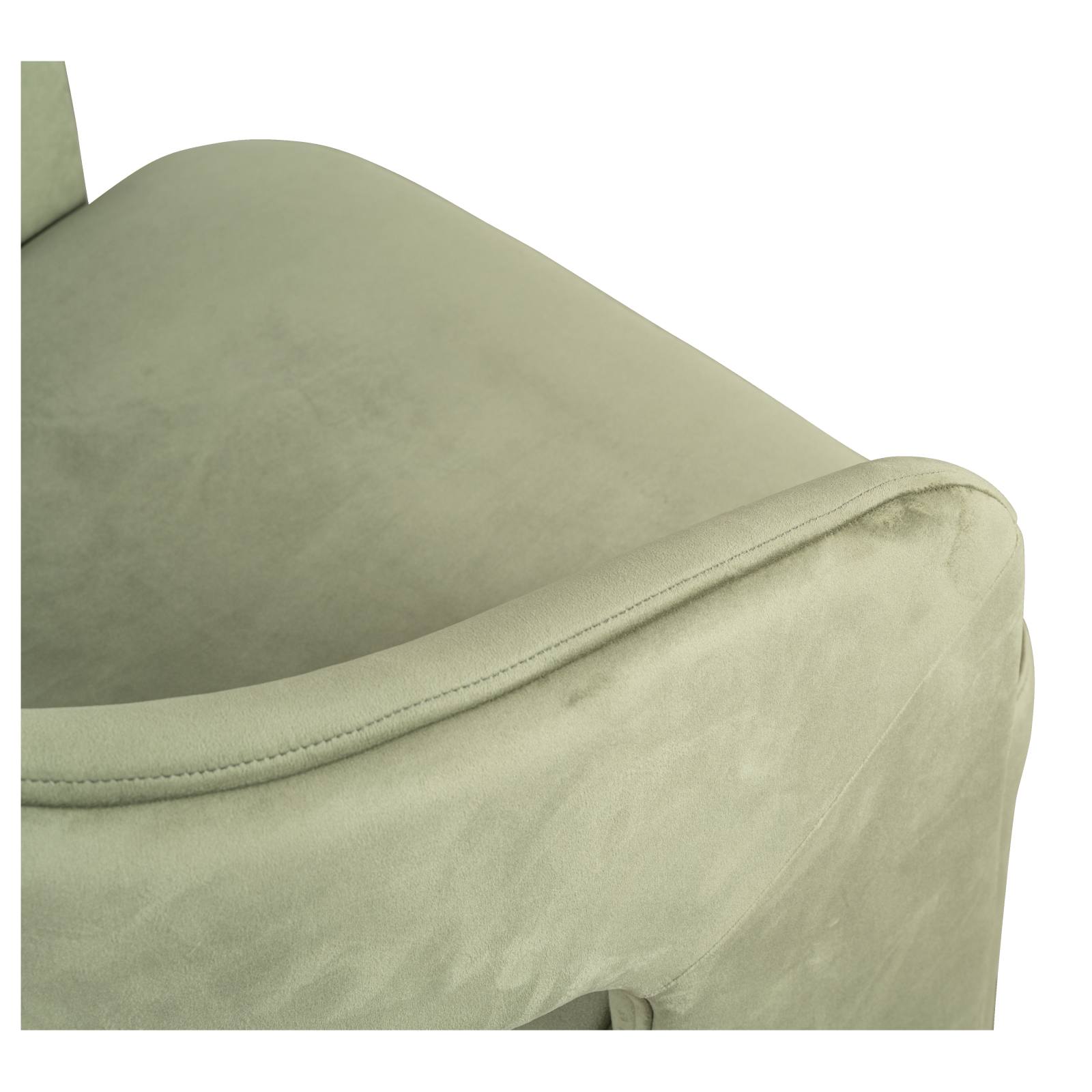 Zeta Fabric Swivel Armchair, Deep Green