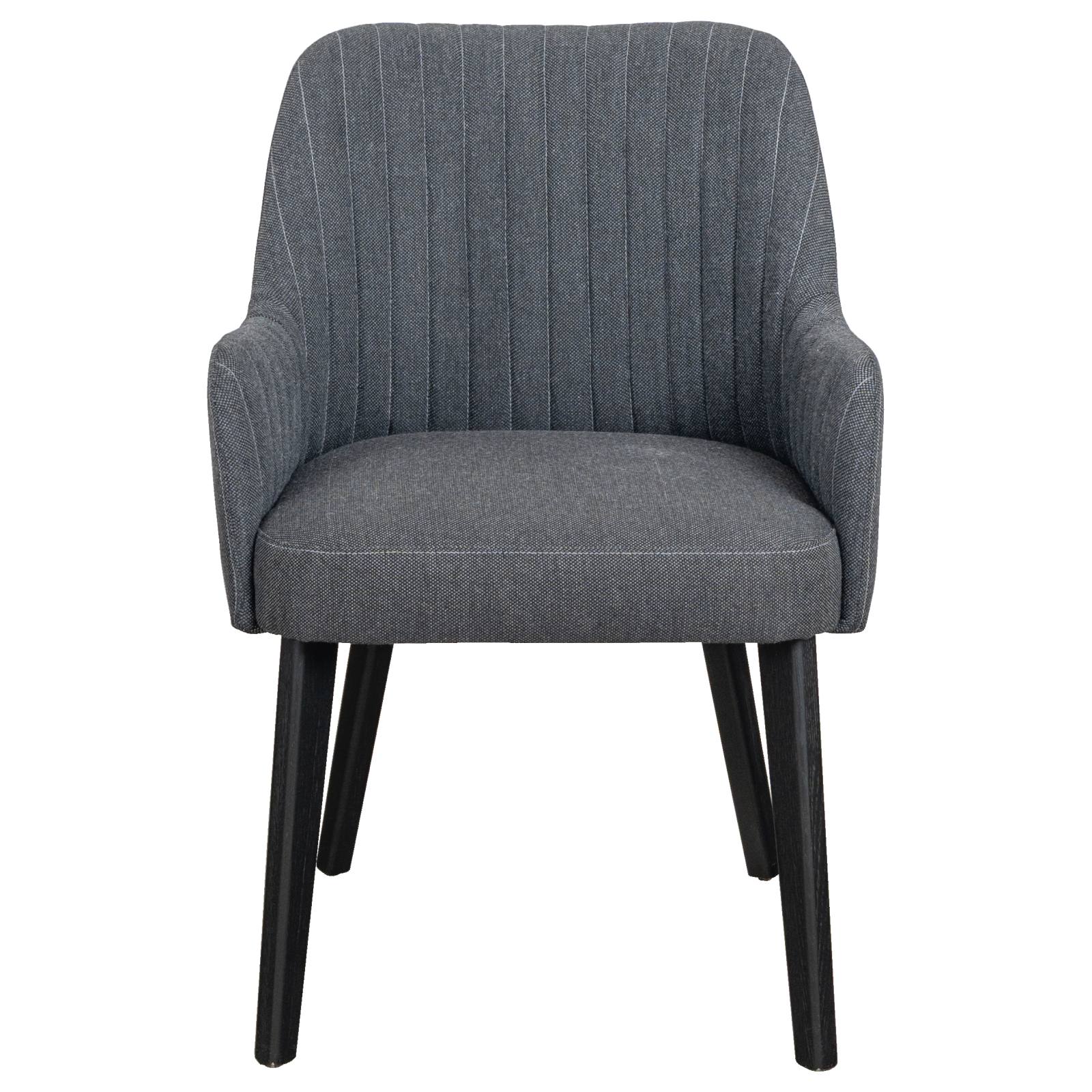Lyon Fabric Dining Chair, Dark Grey