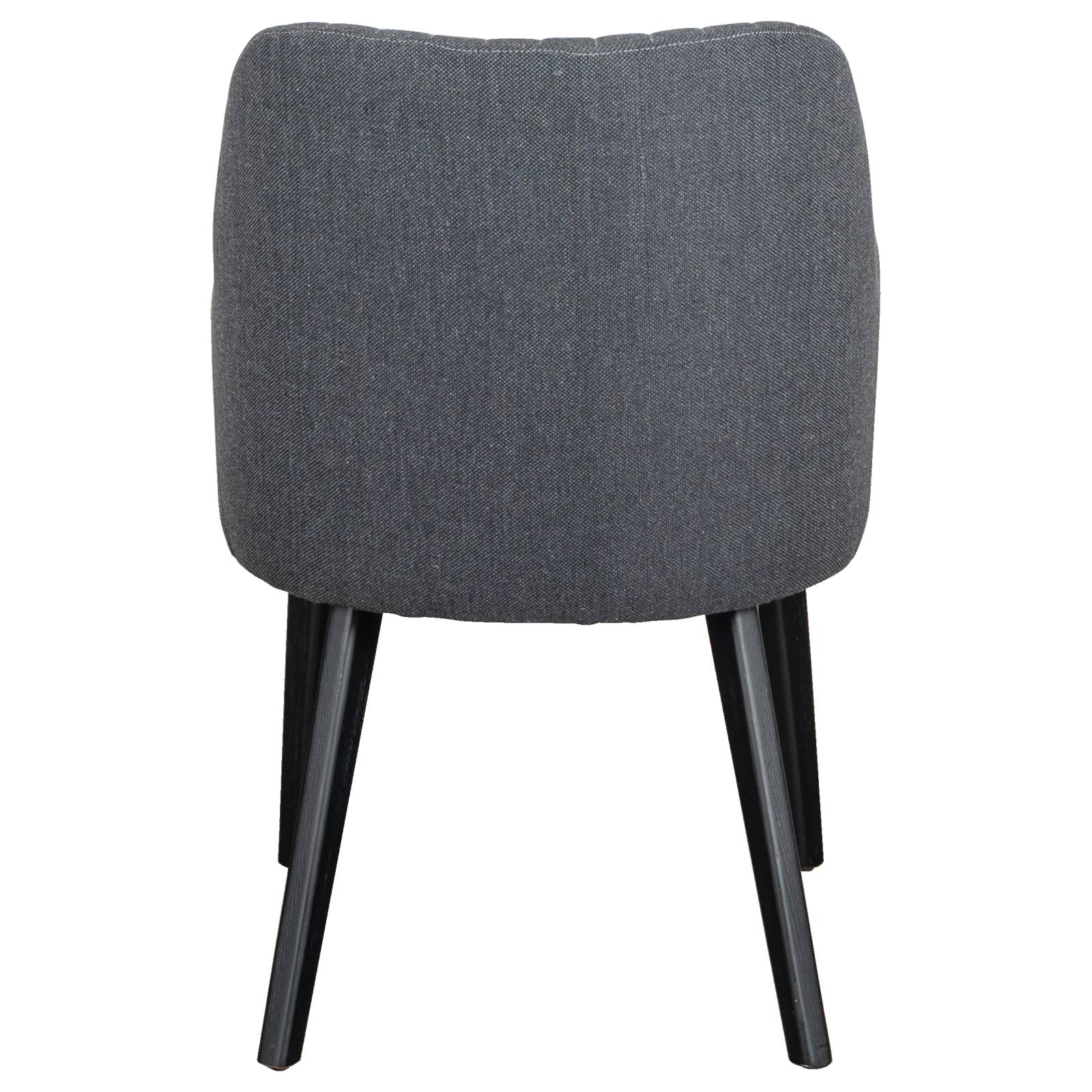 Lyon Fabric Dining Chair, Dark Grey
