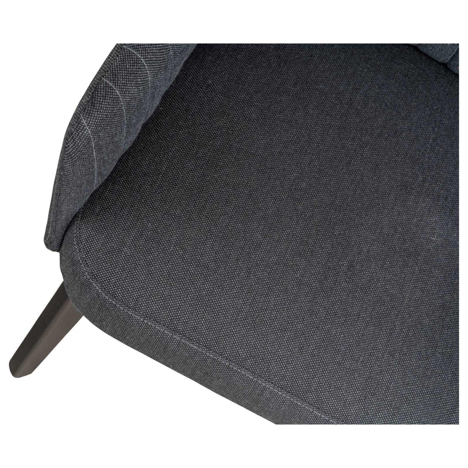 Lyon Fabric Dining Chair, Dark Grey