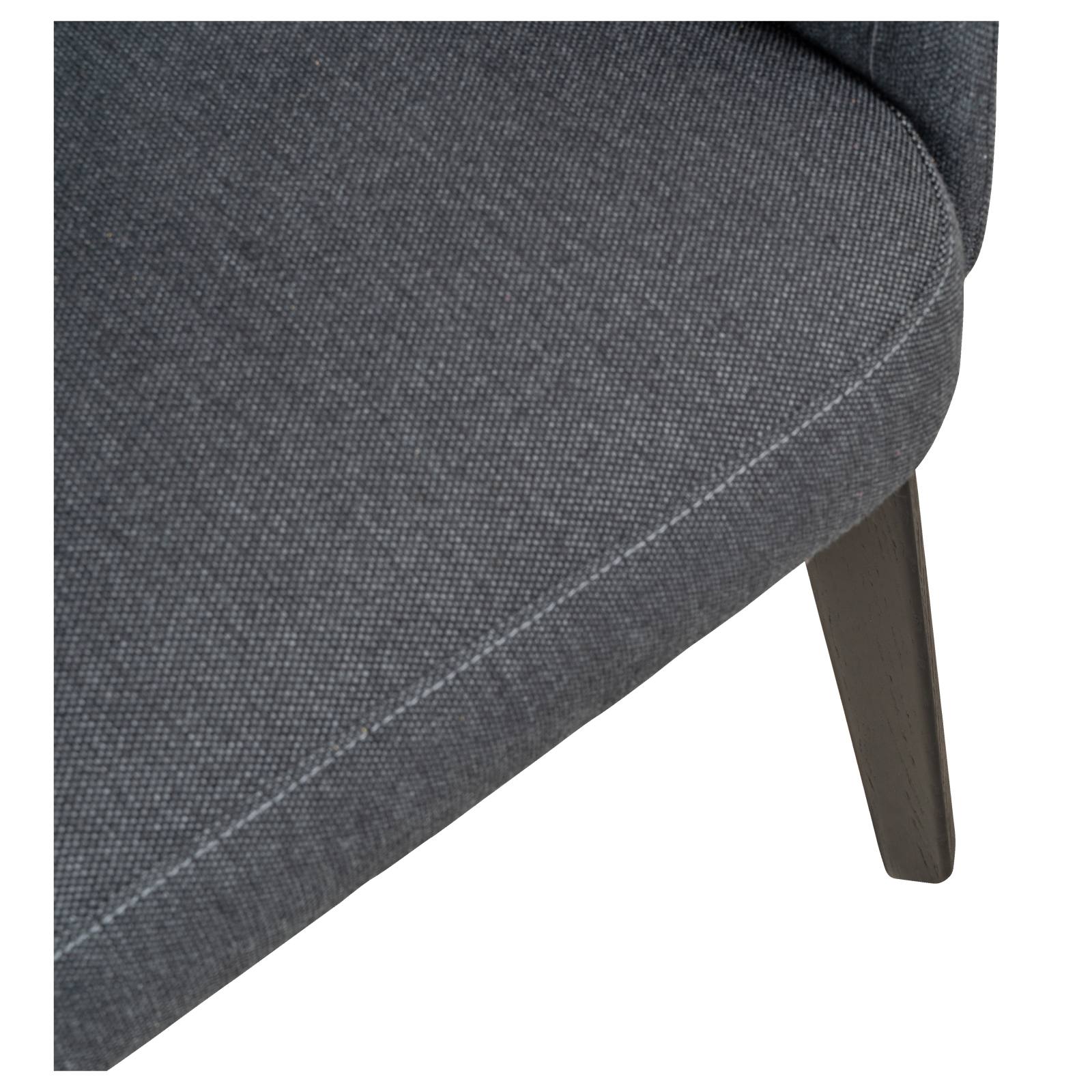 Lyon Fabric Dining Chair, Dark Grey