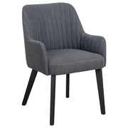 Lyon Fabric Dining Chair, Dark Grey