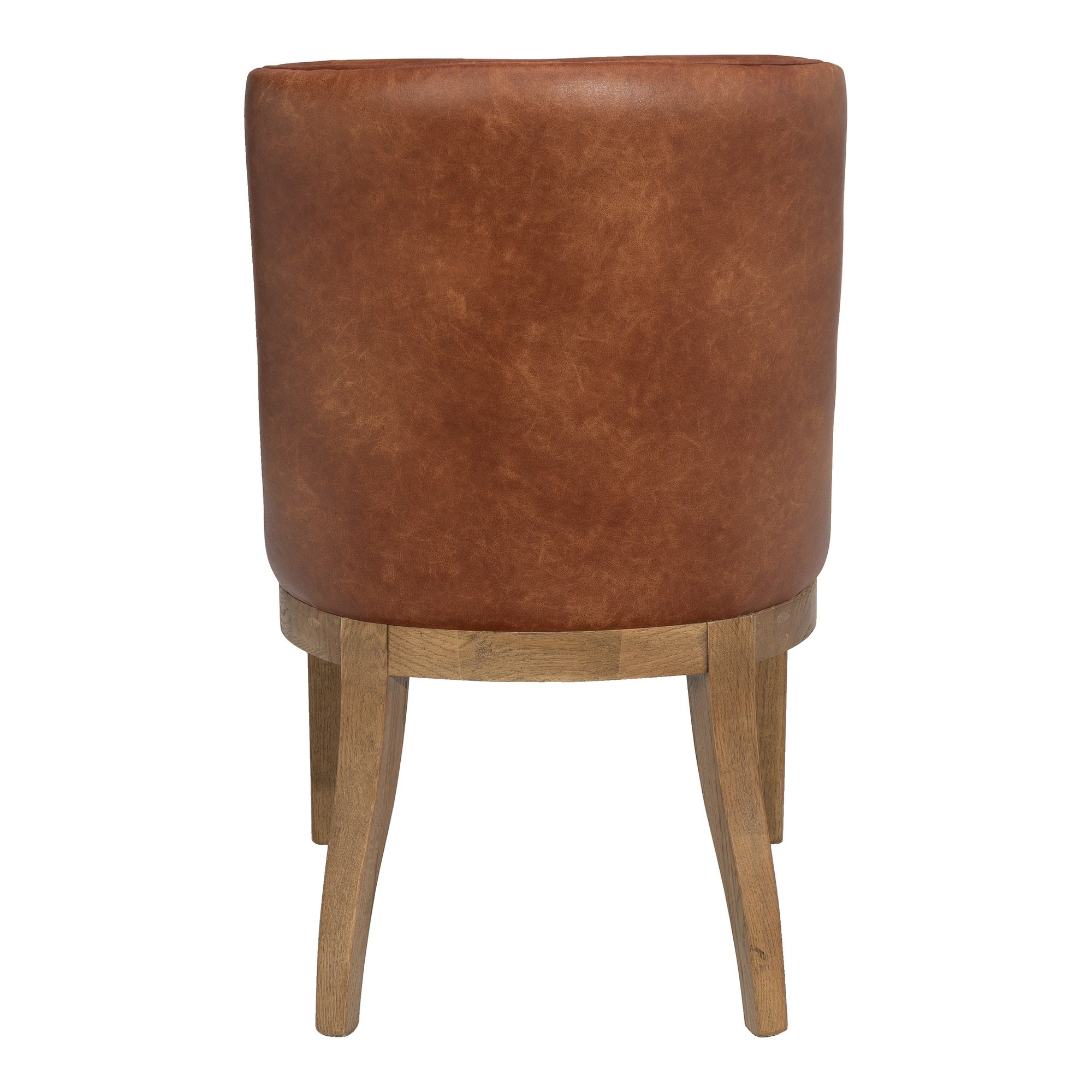 Mela Vegan Leather Chair, Tan