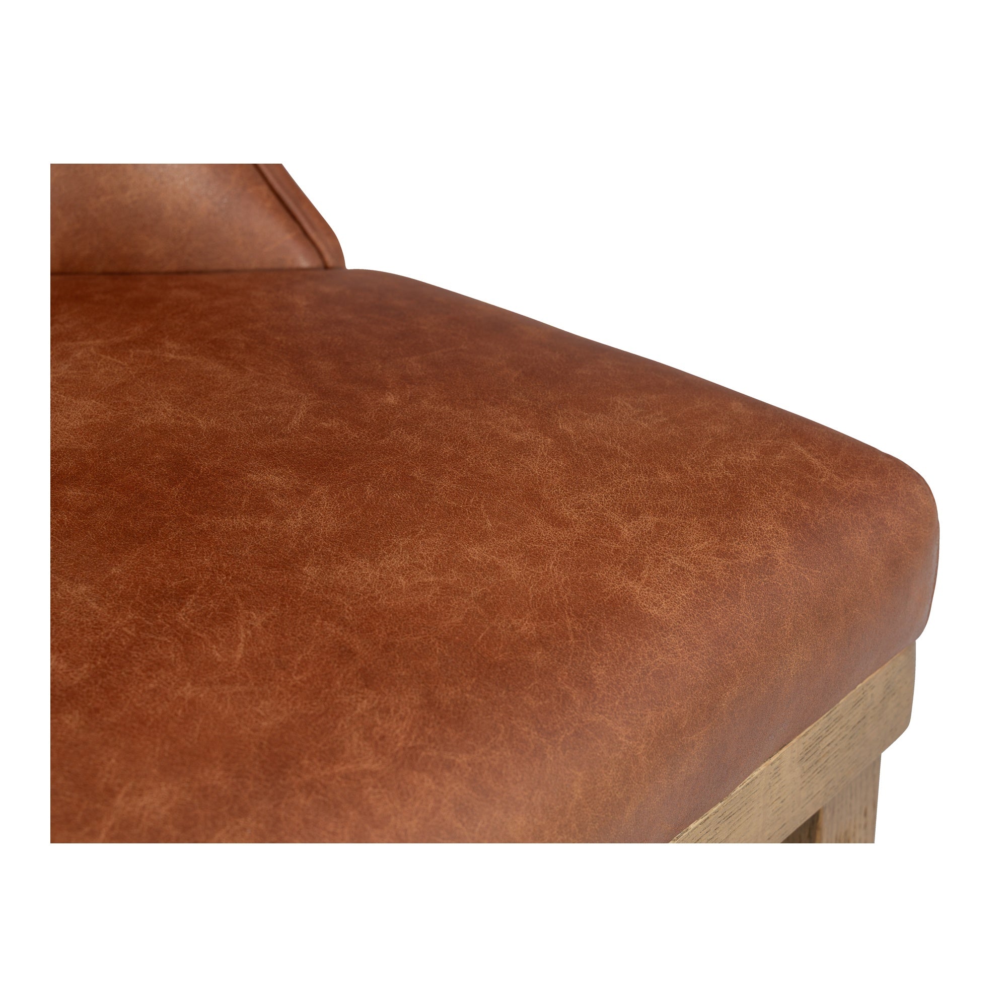 Mela Vegan Leather Chair, Tan