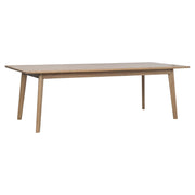 Harlow 240cm Oak Dining Table, Natural