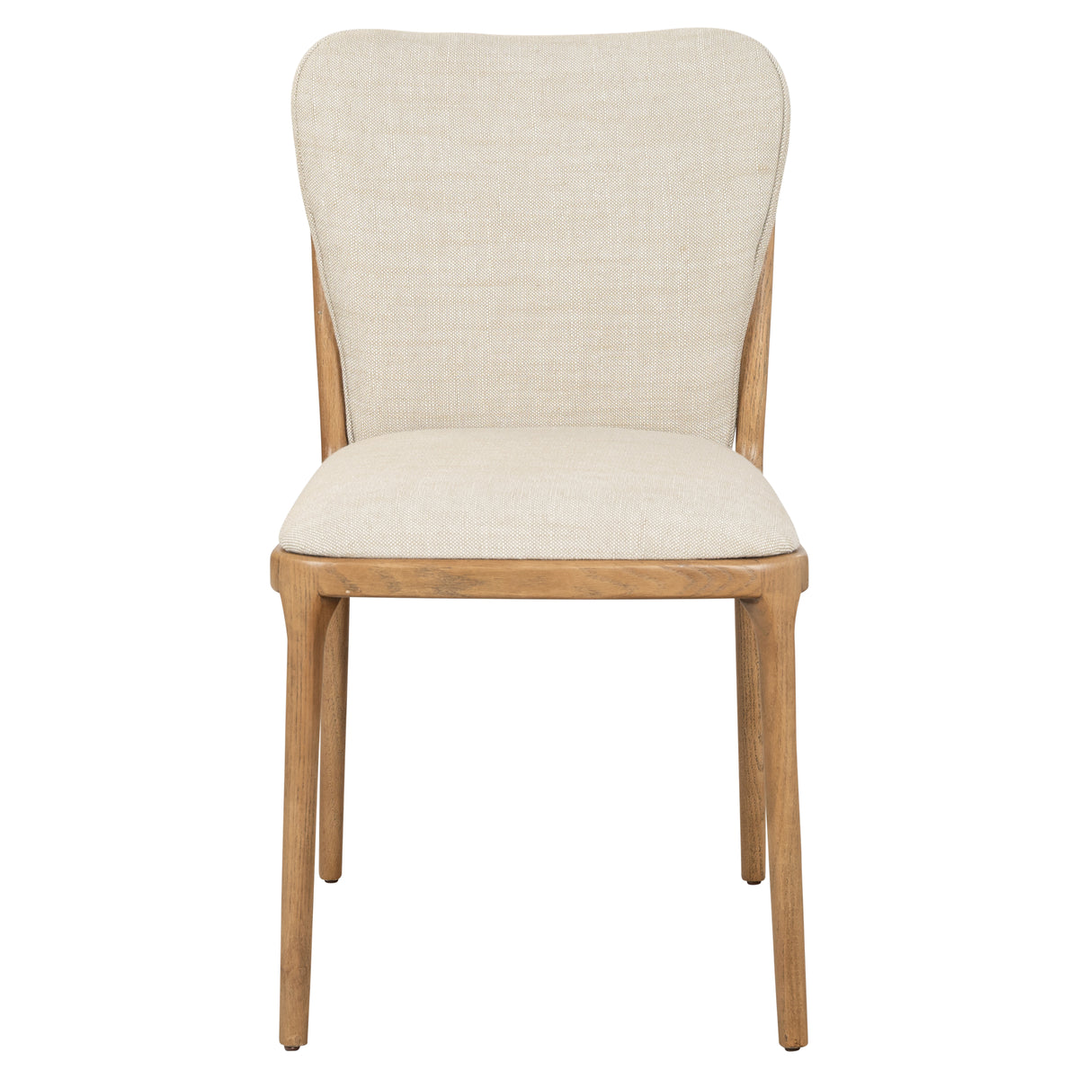 Rowena 82cm Ash Wood Dining Chair, Stone