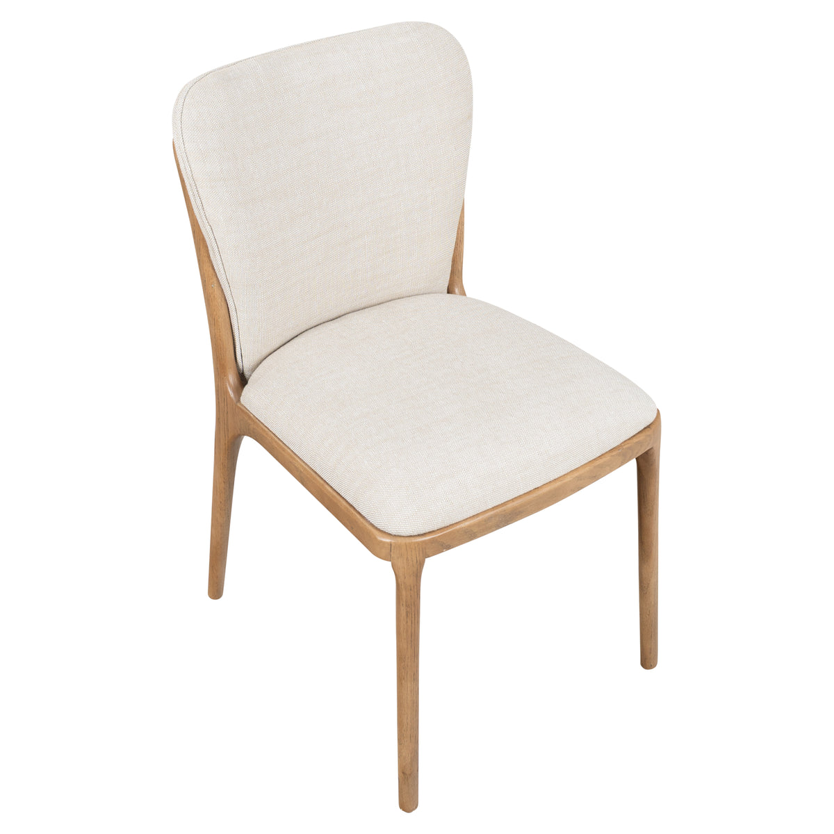 Rowena 82cm Ash Wood Dining Chair, Stone