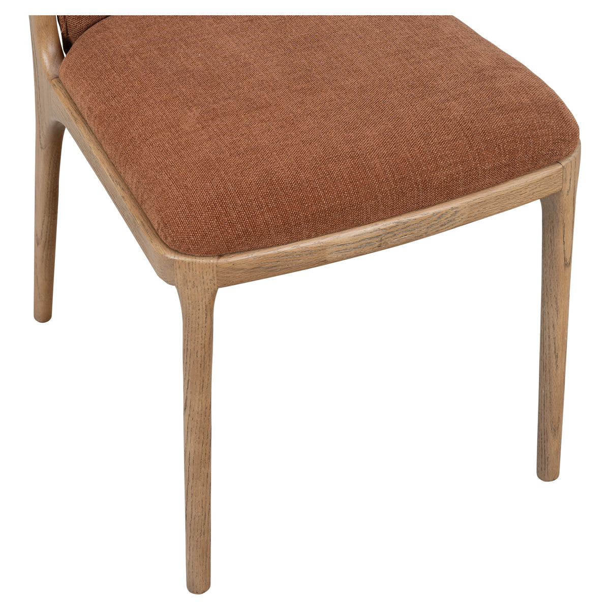 Rowena 82cm Ash Wood Dining Chair, Rust