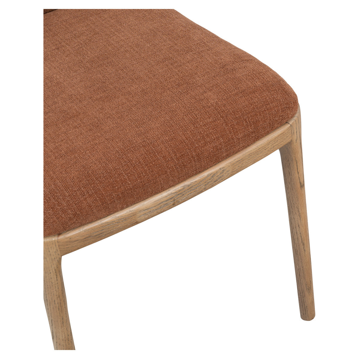 Rowena 82cm Ash Wood Dining Chair, Rust