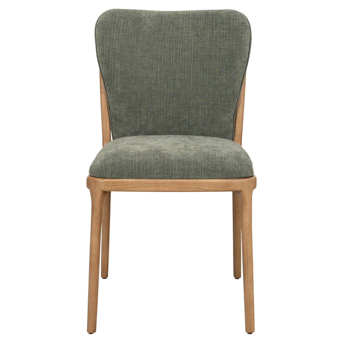 Rowena 82cm Ash Wood Dining Chair, Forest Green