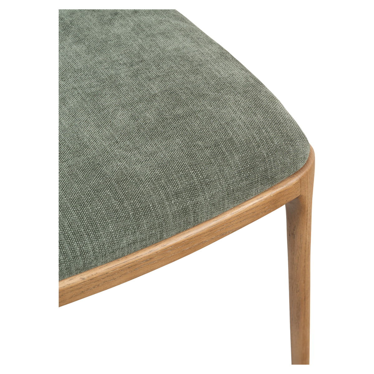 Rowena 82cm Ash Wood Dining Chair, Forest Green