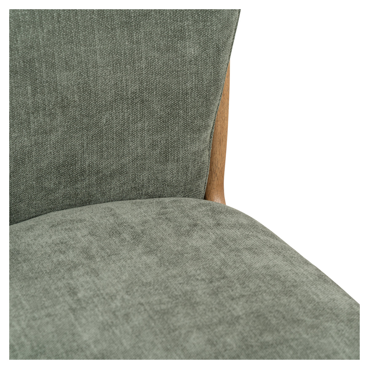 Rowena 82cm Ash Wood Dining Chair, Forest Green