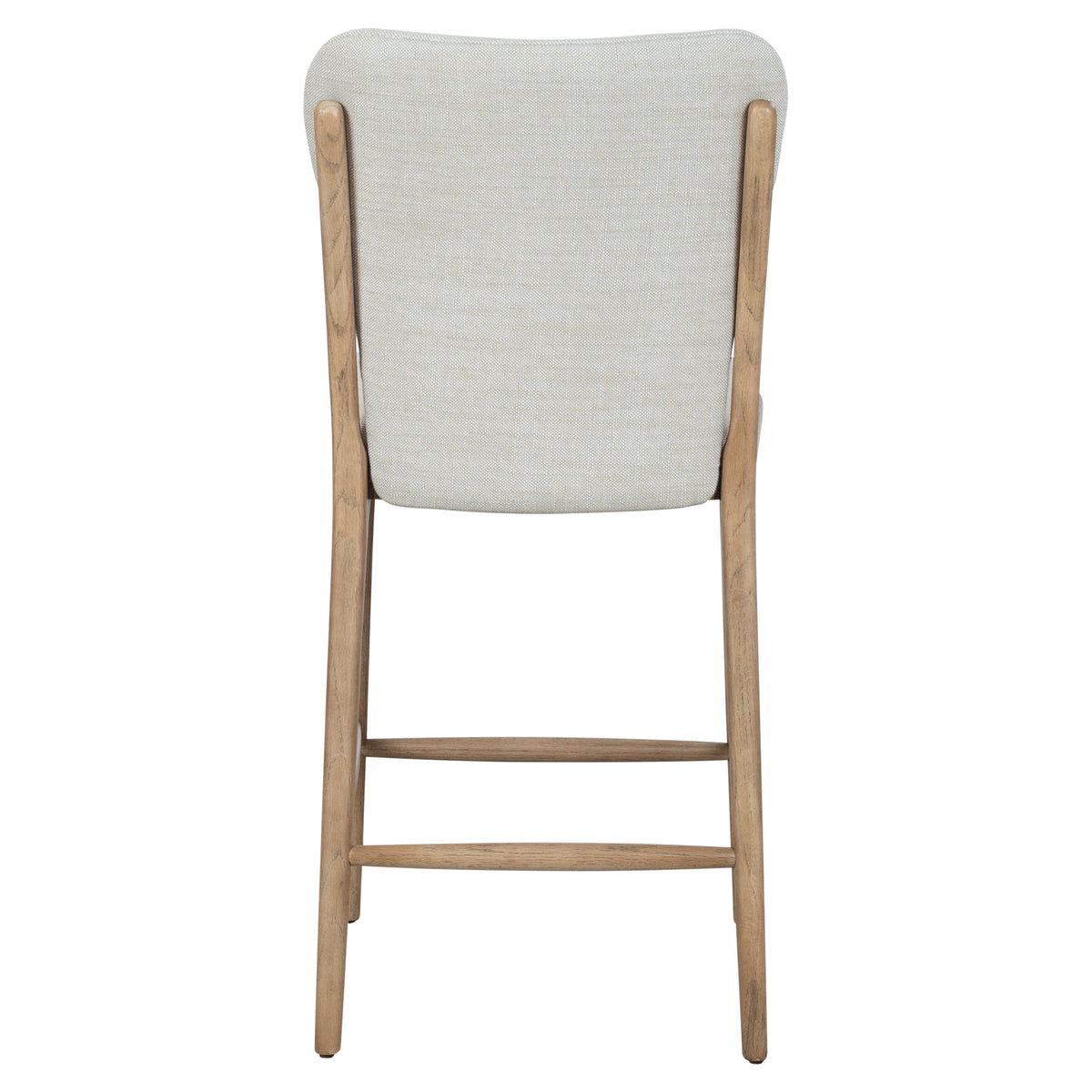 Rowena 101cm Ash Wood Counter Stool, Stone