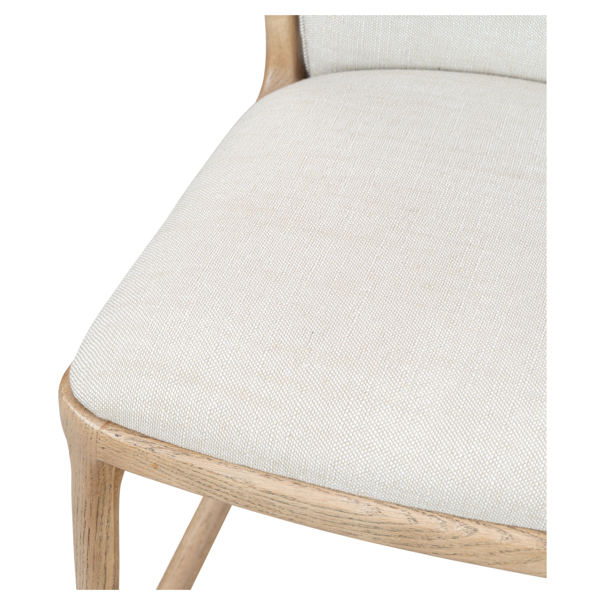 Rowena 101cm Ash Wood Counter Stool, Stone